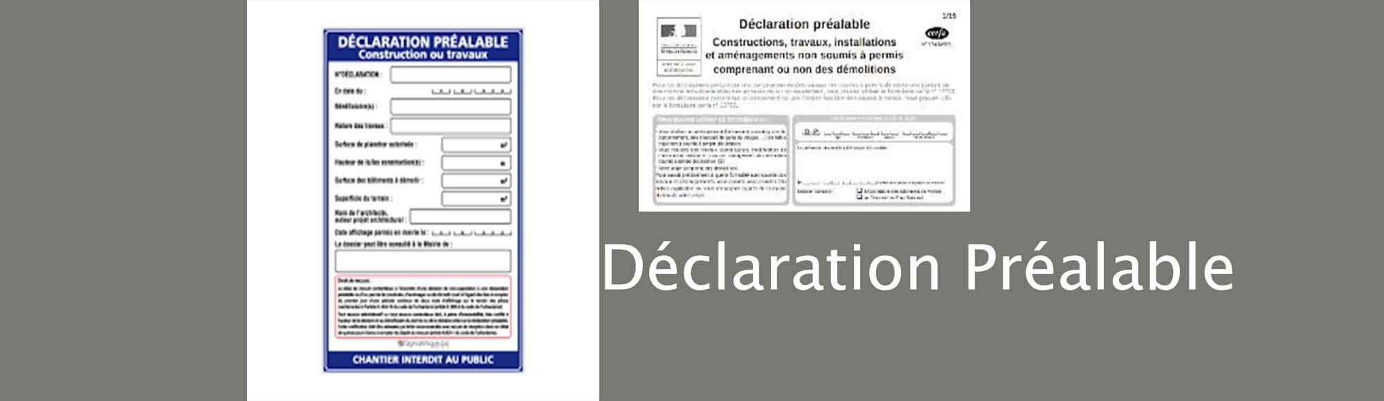 déclaration préalable permis de construire Cerfa