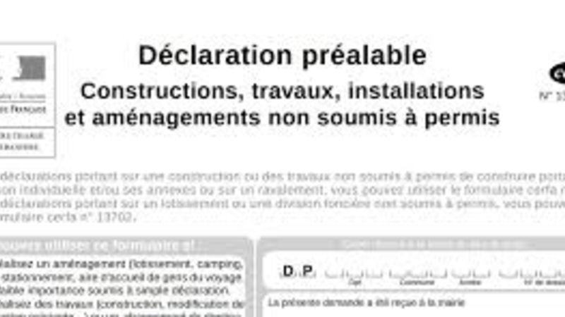 déclaration préalable non soumise à permis déclaration préalable non soumise à permis
