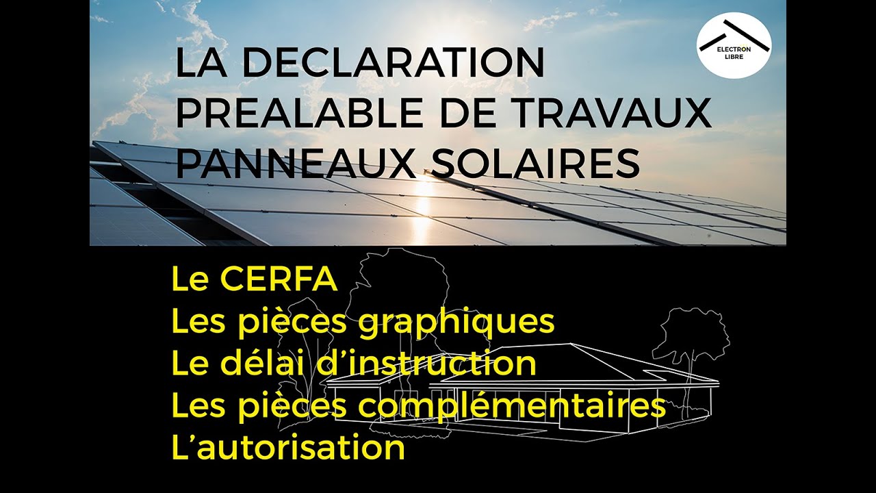 déclaration préalable travaux photovoltaïque