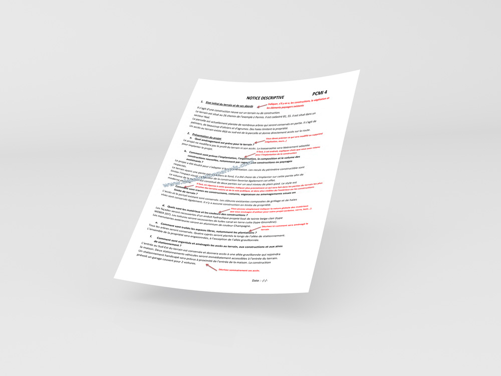 permis de construire notice explicative