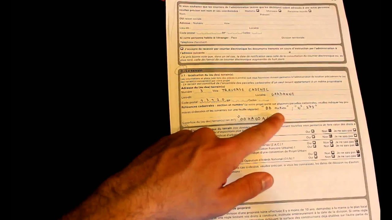 notice formulaire Cerfa permis de construire